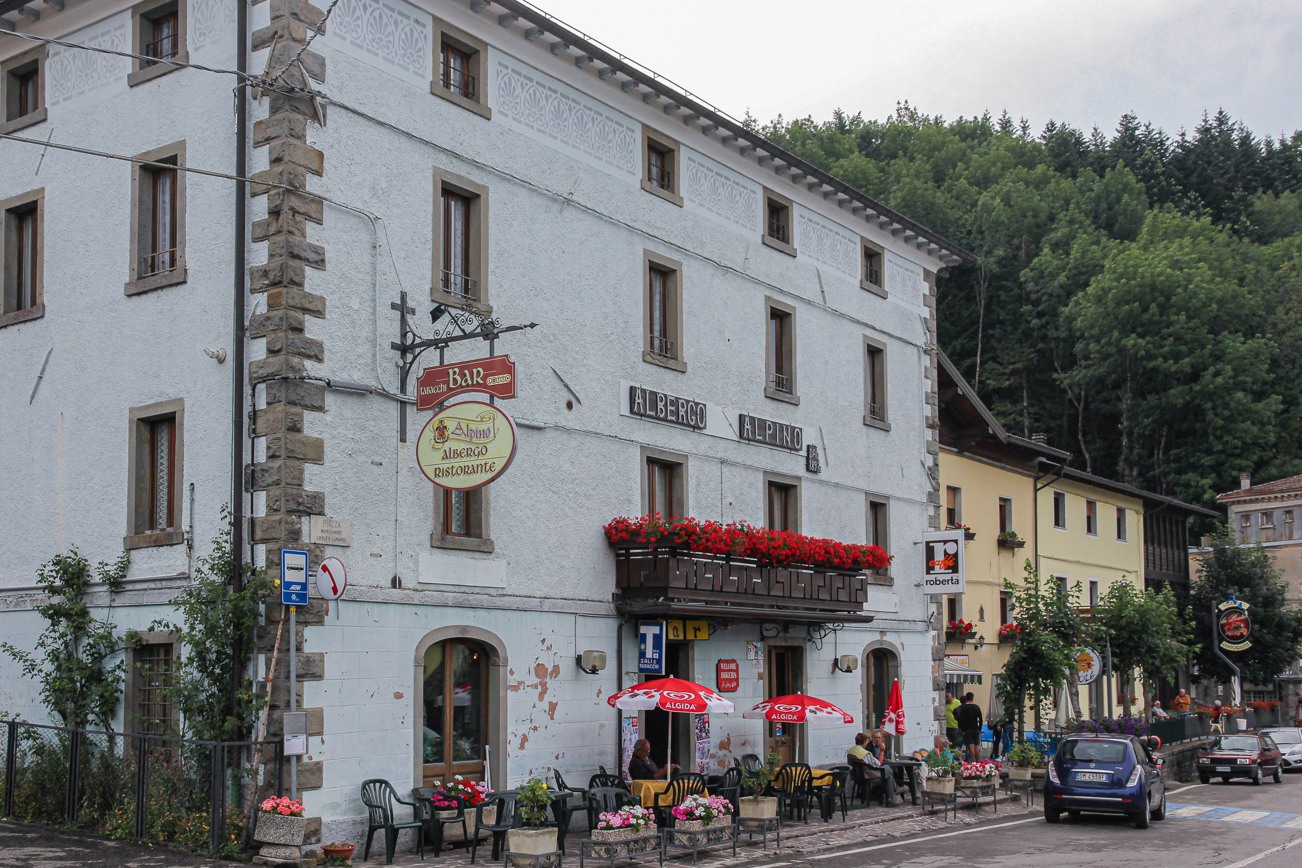 Piandelagotti: das Albergo Alpino, Quartier für 25 Euro